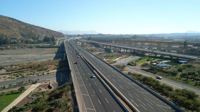 highways in commune of buin, country of chile