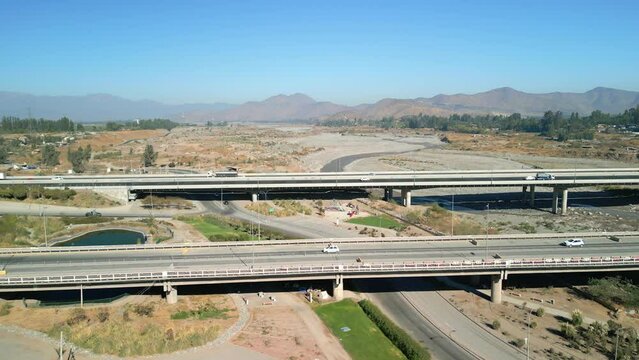 General Velasquez vehicular highways, in the commune of Buin, country of Chile