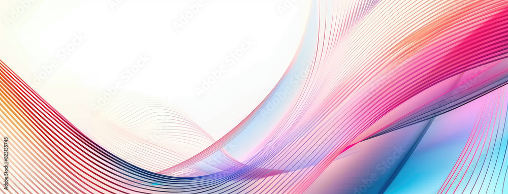 Sticker Vibrant Abstract Wave Design for Backgrounds