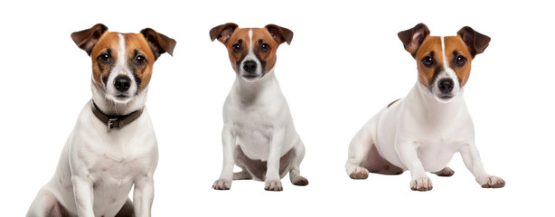 Obraz premium Cute animal png element set on transparent background