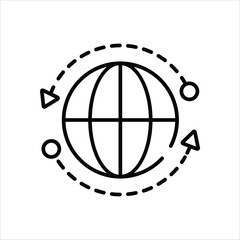 Rotational Motion Icon editable stock vector icon