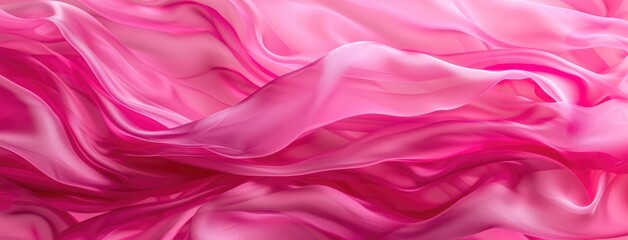 Elegant Pink Silk Fabric Wave Abstract