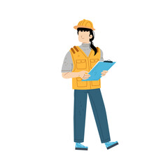 Construction Inspection Engineer Illustration