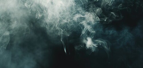 Swirling Smoke Patterns on a Dark Background