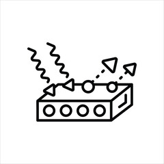 Radation Icon editable stock vector icon