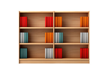 Symphony of Knowledge: An Oasis of Books on Transparent PNG Background.