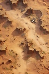 DnD Battlemap Desert Dunes of Illusion. Magnificent landscape with deceptive features.