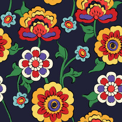seamless pattern with flowers