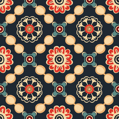 seamless pattern with flowers