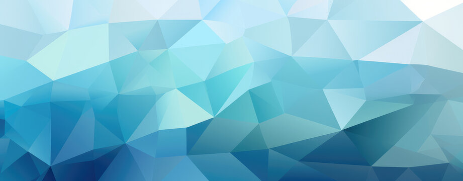 Abstract Blue Polygon Geometric Background Design