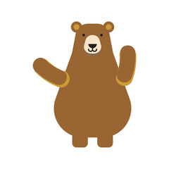 cute vector animal element set