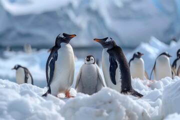 Obraz premium The Emperor Penguins of Antarctica