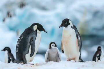 Obraz premium The Emperor Penguins of Antarctica