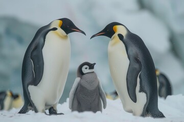 Fototapeta premium The Emperor Penguins of Antarctica
