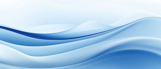 Fototapeta premium Serene Blue Waves Abstract Background