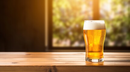 Beer festival glasses filled with cool, delicious beer illustrations.AI generated.