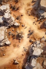 DnD Battlemap Mirage: A shifting image in the desert.