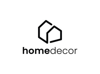 home logo design concept with simple, minimalist and modern styles.