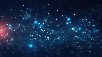 Obraz premium Abstract Digital Network Connectivity Background
