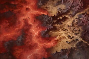 DnD Battlemap Very Large A Styx Blood River Hell.