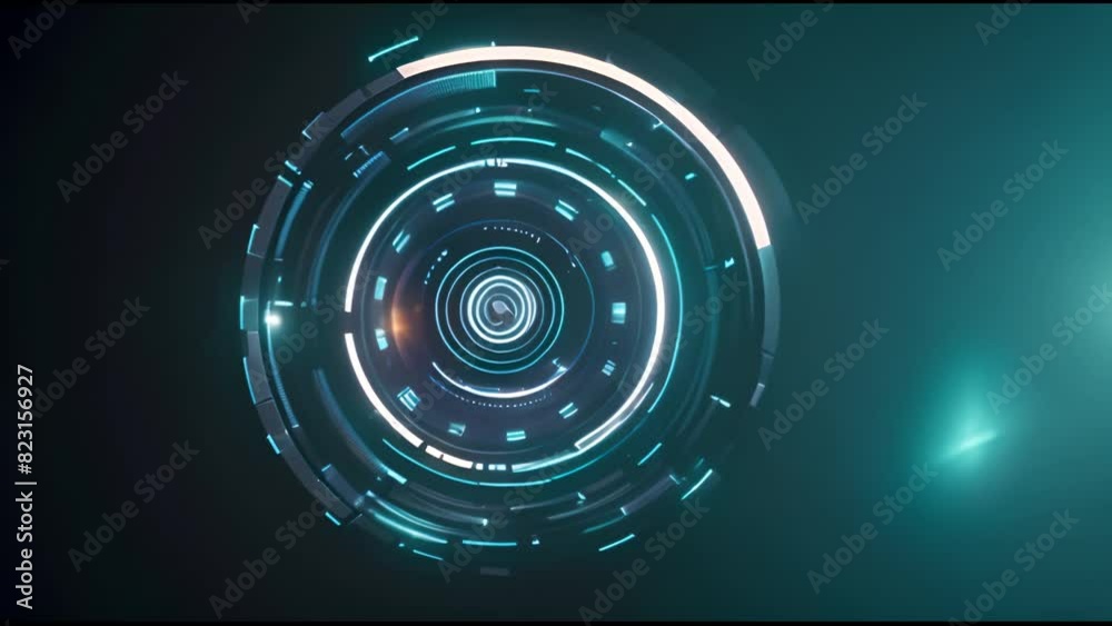 Poster Interface circle interface, Hi-tech futuristic display, Hologram button, Loading, target, intro, alpha