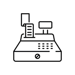 Cashier Machine vector icon