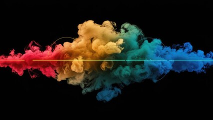 Lively Colored Vapor Clouds for creative design
