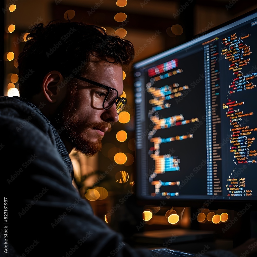 Poster software developer debugging code critical thinking in tech development career growth opportunities 