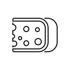 Cheese vector icon