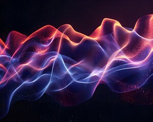 Captivating Soundwave Visualization Dynamic Abstract Art Capturing the Essence of Music
