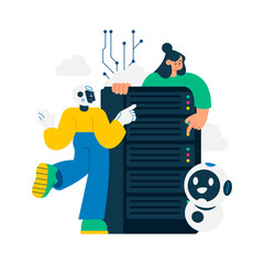 Data server illustration