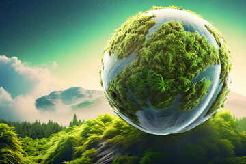 green planet earth