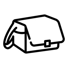 camera bag outline icon