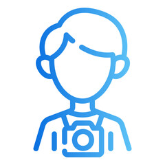 photographer gradient icon