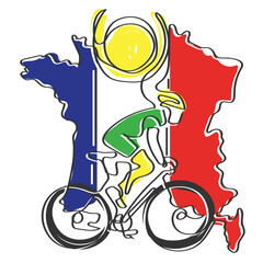 Hand drawn line art vector of extreme sports training. Games and sports events concept elements.