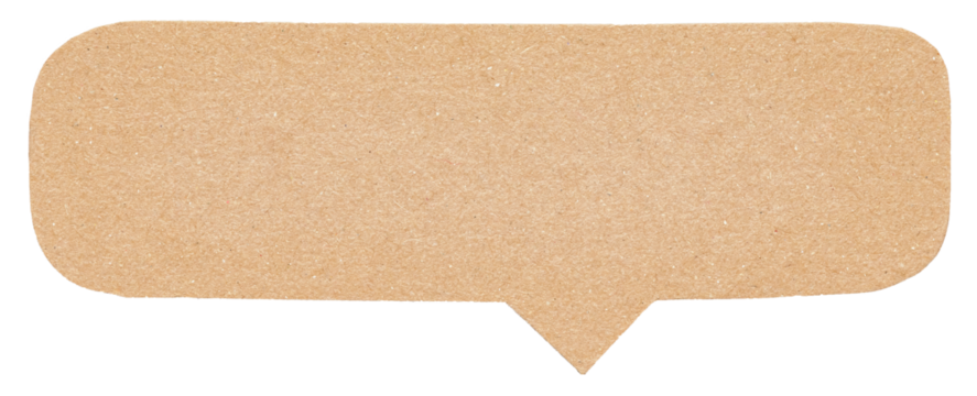 Blank cut out light brown cardboard paper speech bubble of elliptical shape with copy space for text, transparent png background design element
- Powered by Adobe