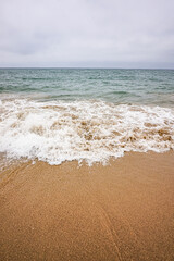 Waves of the Cantabrian Sea in northern Spain