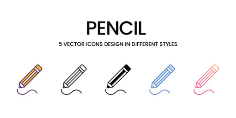Pencil  Icon editable stock vector icon