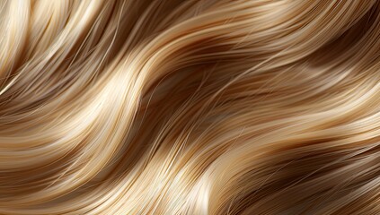 Detailed View of Blonde Hair Texture