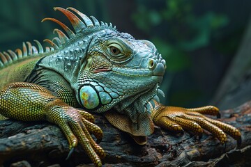 Close ups of lizards