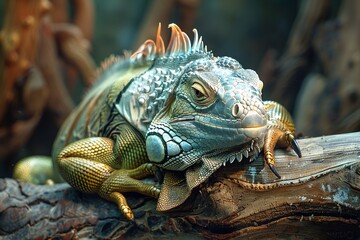 Fototapeta premium Close ups of lizards