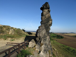 Wanderweg an der Teufelsmauer n&ouml;rdlich vom Harz bei Neinstedt und Weddersleben