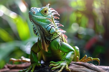 Fototapeta premium Close ups of lizards