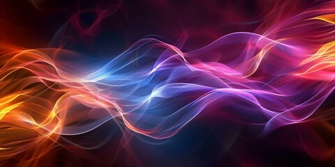 Fototapeta premium Modern stock market data visualization with wide format ripple curve. Concept Stock Market Data, Data Visualization, Modern Design, Wide Format, Ripple Curve
