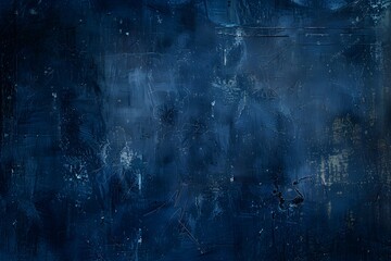 Dark Blue Abstract Grunge Wall with Rough Texture