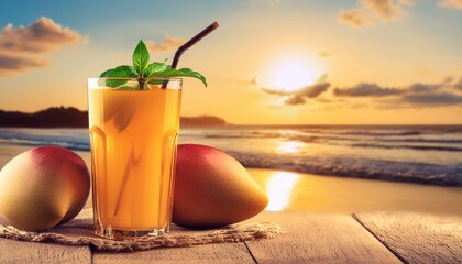 Obraz premium cocktail on the beach