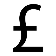 Obraz premium Poundsterling Currency Icon, Simple Icon Vector Design, best used for presentation, application, web and banner