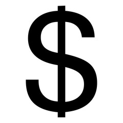 Dollar Currency Icon, Simple Icon Vector Design, best used for presentation, application, web and banner