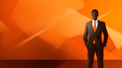 business orange background 