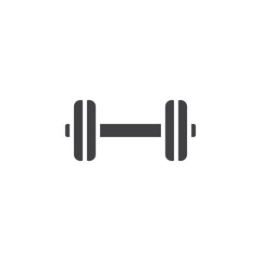 Barbell vector icon